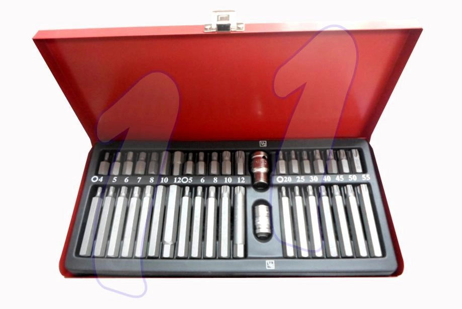 SET DI CHIAVI INSERTI 40 PEZZI TORX ESAGONALI E MILLE RIGHE X BULLONI SPANATI