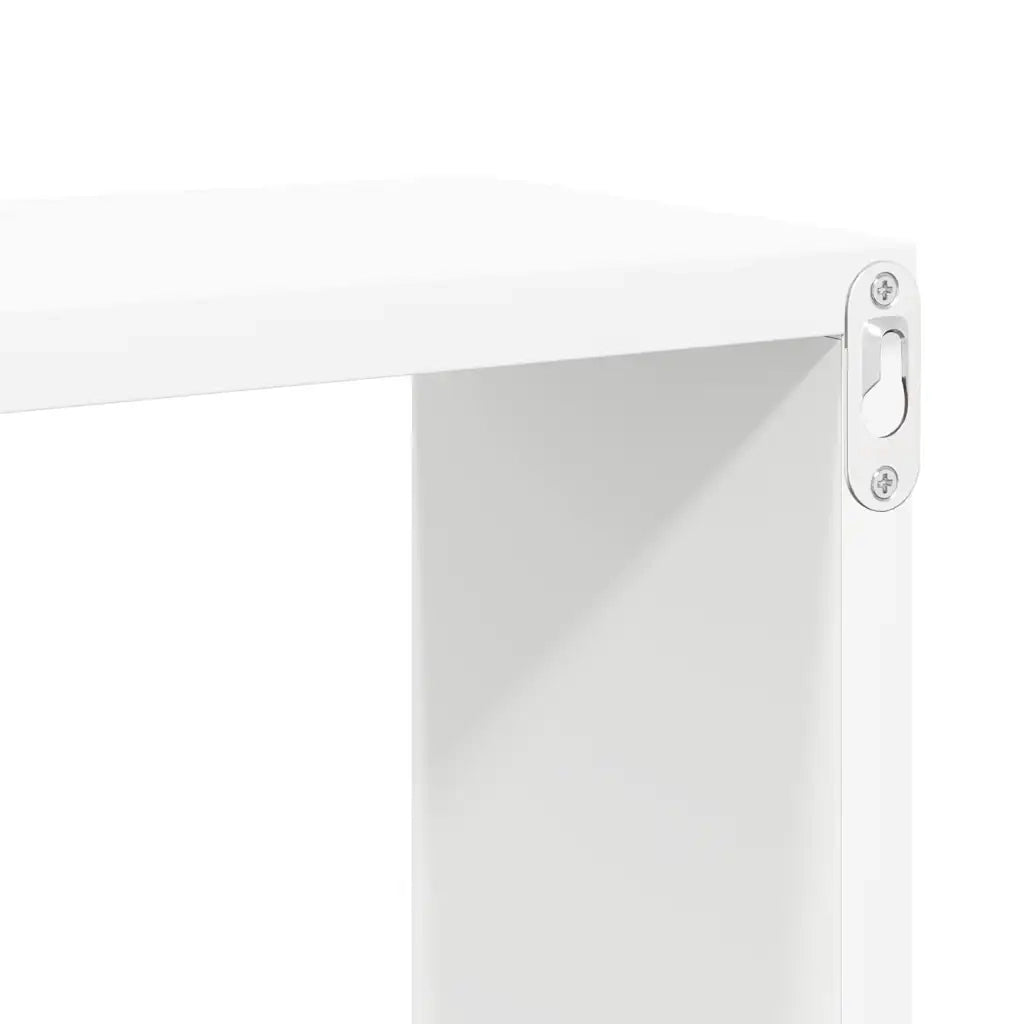 Mensole Parete a Cubo 2 pz Bianche 30x15x30cm 806998