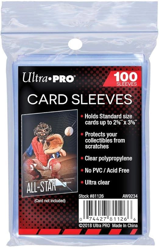 Ultra Pro ,100 sleeves  protettive per carte, trasparenti,misura standard