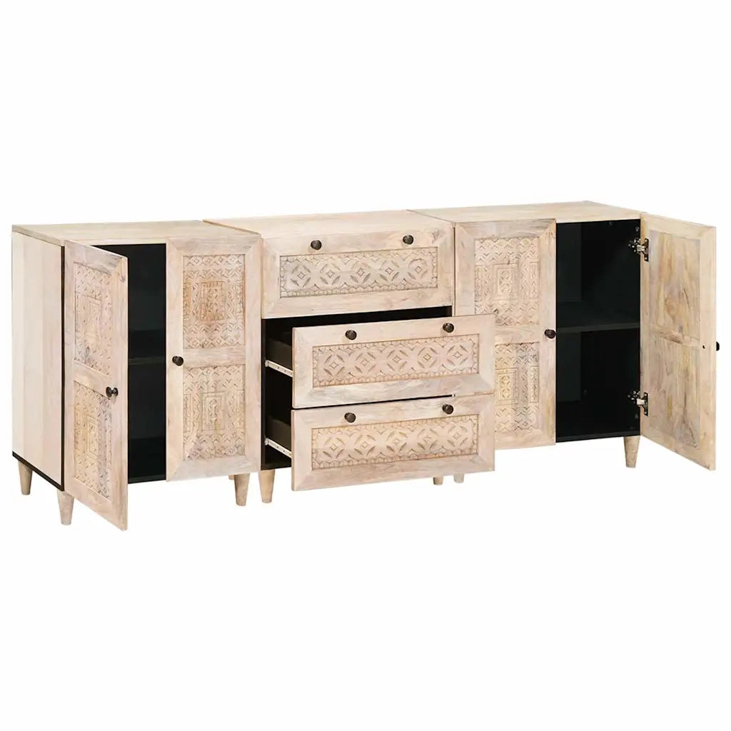 Credenza 3 pcs Bianco 180 x 33,5 x 75 cm 3310071