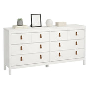 Credenza Wendy, Buffet da soggiorno, Madia da salotto, Dispensa da cucina, 160x38 h80 cm, Bianco