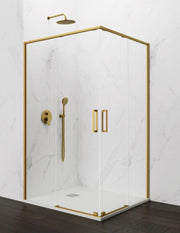 Box doccia ingresso angolare 2+2 ABANTE (TWENTY) 100x70 cm Oro