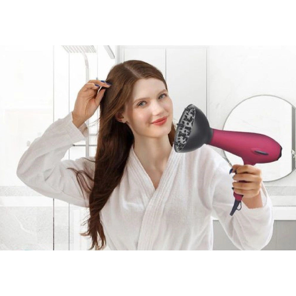 Trade Shop - Asciugacapelli Phon Professionale 4800w 2 Velocita' Beccucci Diffusore Tx-8080 -