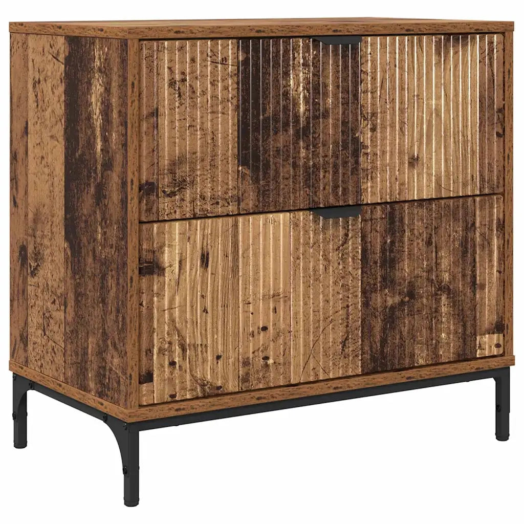 Comodino-Tavolino da notte Legno vecchio 63.5 x 36 x 61 cm Legno multistrato