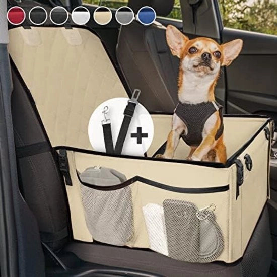 Sedile Auto per Cane - Posto Auto per Cane - Beige