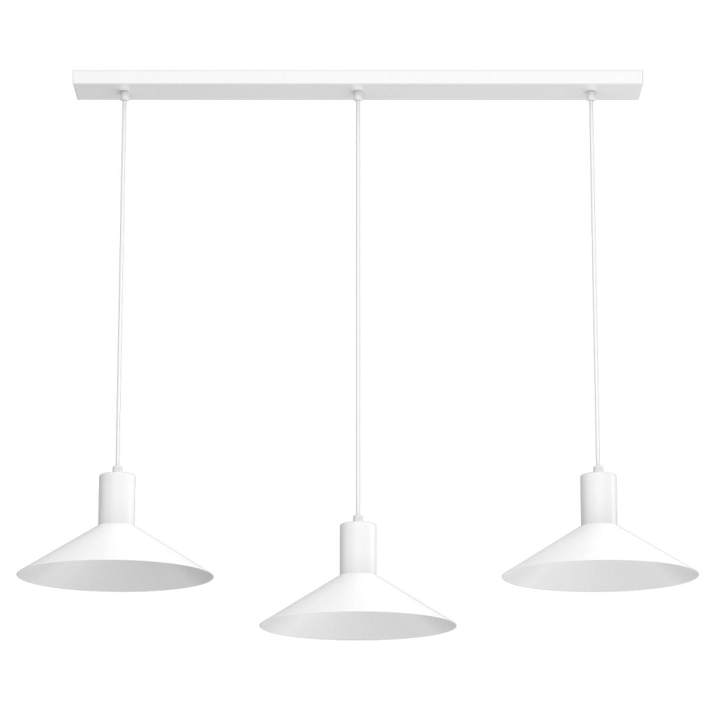 Lampada sospesa minimalista Nox 3xGU10 bianca Luminex