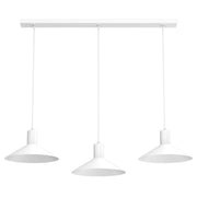 Lampada sospesa minimalista Nox 3xGU10 bianca Luminex