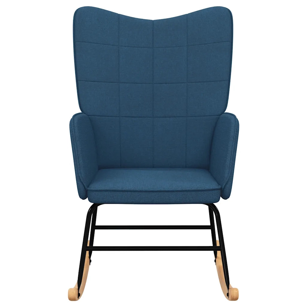 Sedia a Dondolo Blu in Tessuto CFW6705392