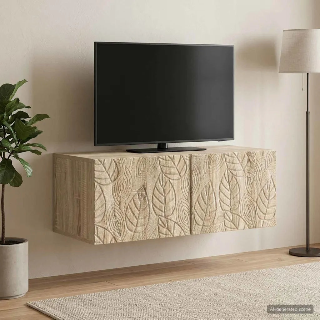 Mobile Porta TV da Muro 78,5 x 31 cm Rovere Sonoma 898887