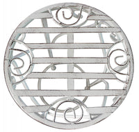 Set 3 Fioriere Valerie in Acciaio Bianco Antico