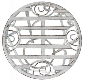 Set 3 Fioriere Valerie in Acciaio Bianco Antico