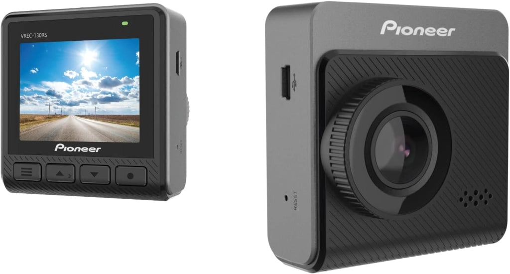 VREC-170RS Telecamera da cruscotto: telecamera frontale con registrazione Full HD, grandangolo a 170°, localizzazione GPS, monitoraggio del parcheggio, display LCD da 3", controllo tramite app