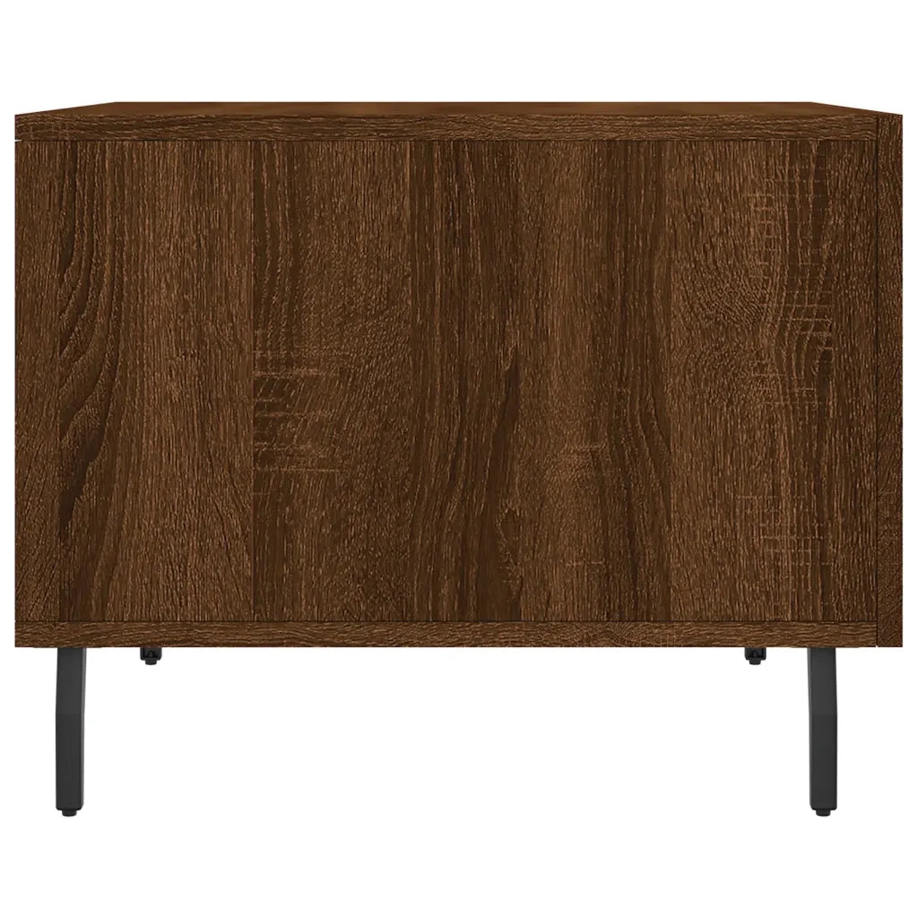 Tavolino da Salotto-Tavolino da soggiorno-Tavolo Rovere Marrone 50x50x40cm Legno Multistrato 685629