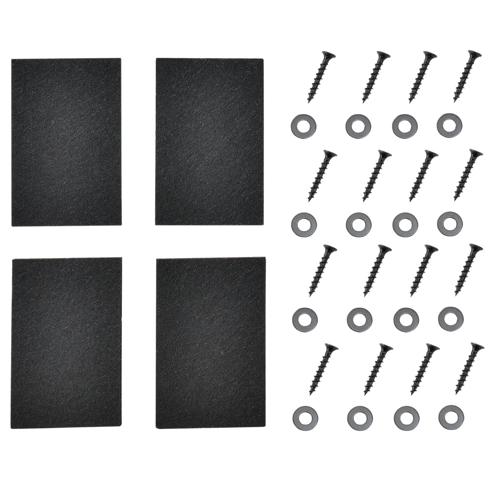 Set di 2 Gambe Rettangolari 'Makers' in Acciaio per Mobili Fai da Te (LxA) 64 x 40 cm - Nero [en.casa]
