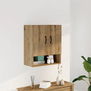 Armadietto a Muro Rovere Artigianale 60x31x70 cm in Truciolato