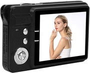 Telecamera digitale portatile con schermo LCD a 2,7 pollici, 8x zoom, 1280x720 HD, autofocus, microfono integrato, compatibilità con scheda SD.