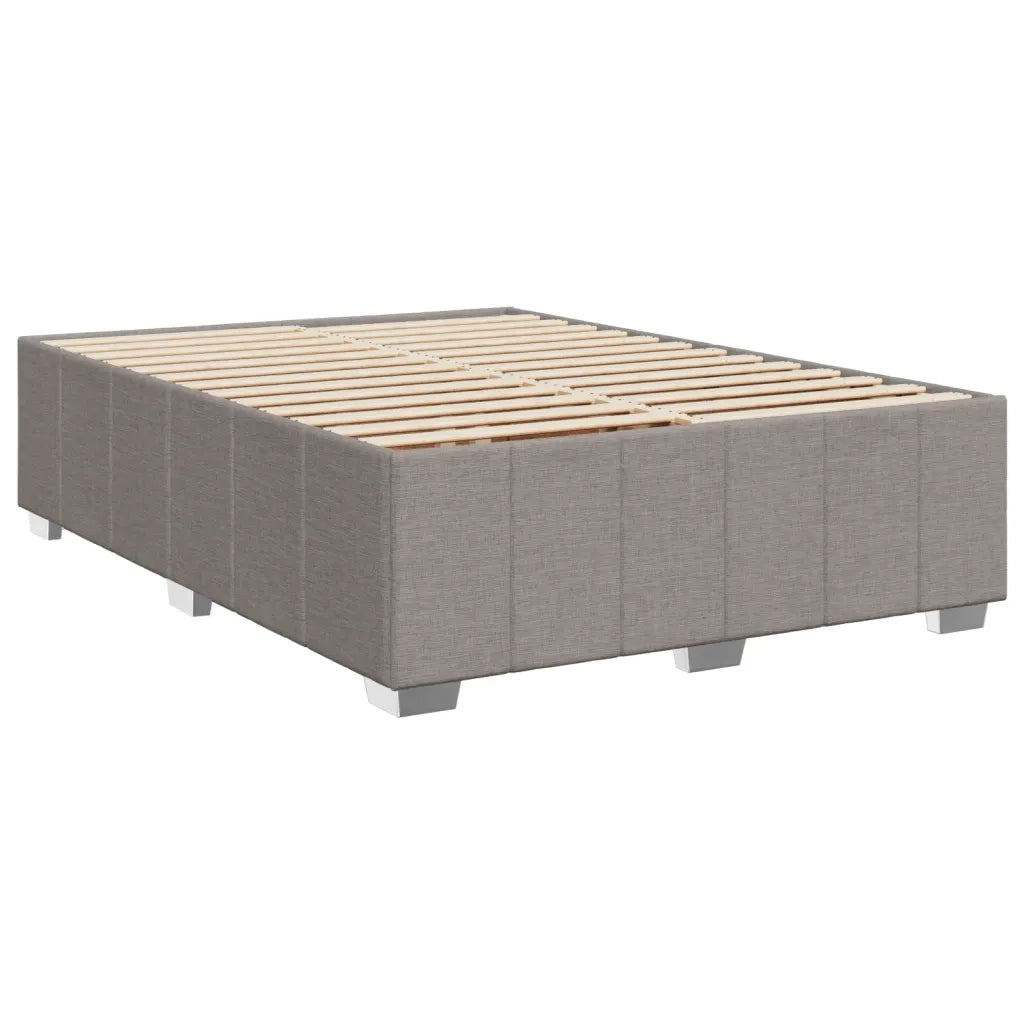 Giroletto a Molle con Materasso Tortora 140x190 cm in Tessuto 3291667