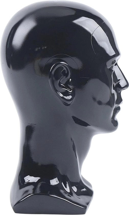 Testa di manichino maschile 50 cm - Capo di decorazione per cappelli, parrucche e accessori capellini