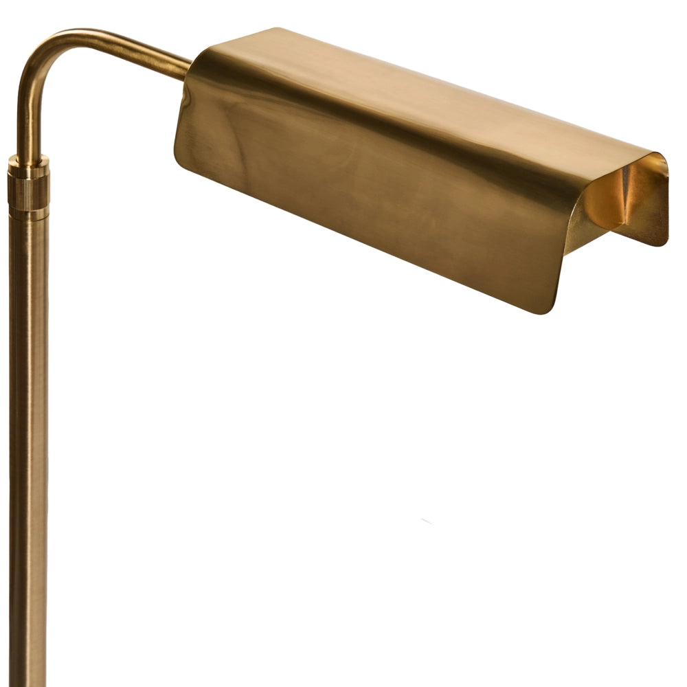 Lampada da terra con base in acciaio oro regolazione dell'altezza, stile moderno, interruttore on/off, stile glamour