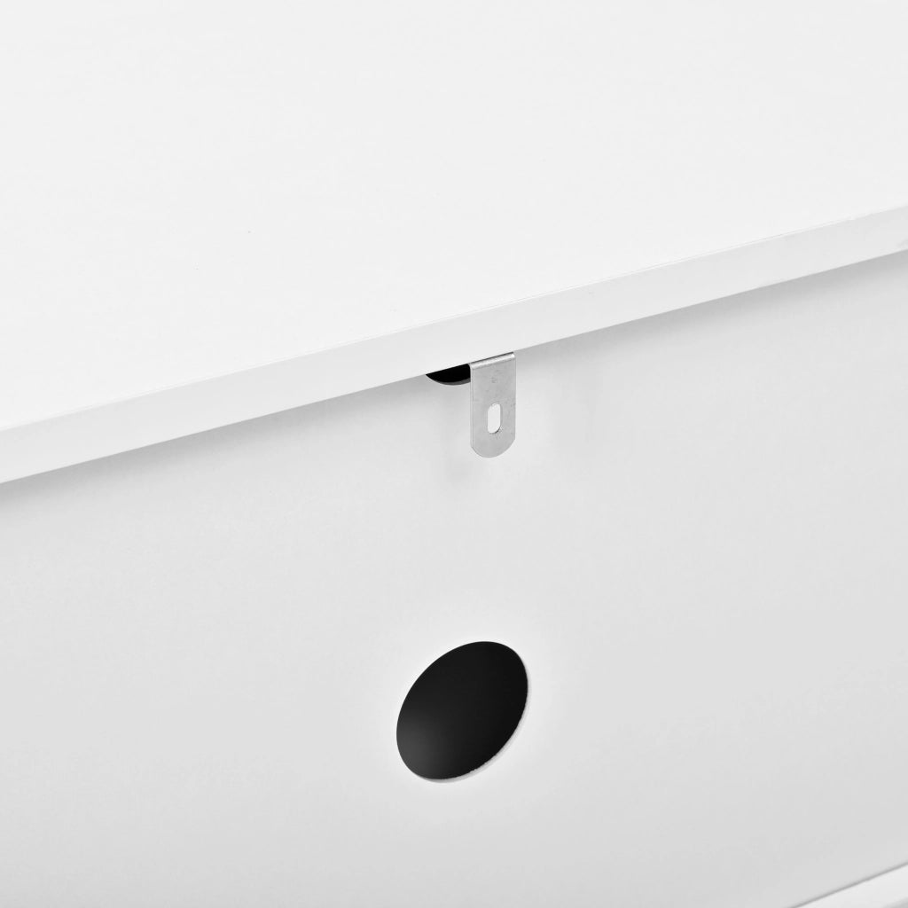 Mobile TV con Ante Push-to-Open ¨C MINIMAL ¨C Legno, Soggiorno, Bianco