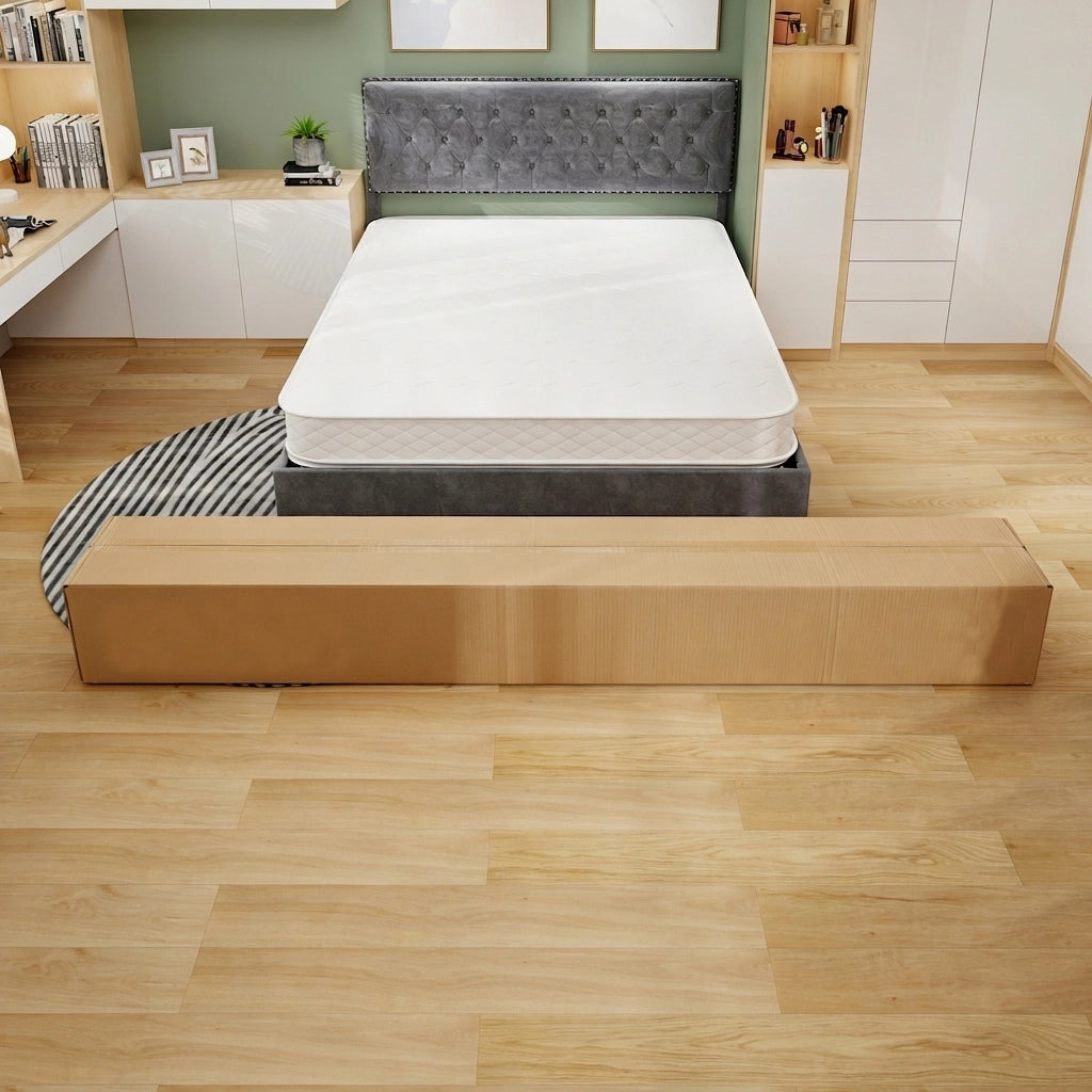 Materasso a Molle Insacchettate 160x200 cm Spessore 23 cm con Schiuma Memory e Rivestimento Traspirante 3D