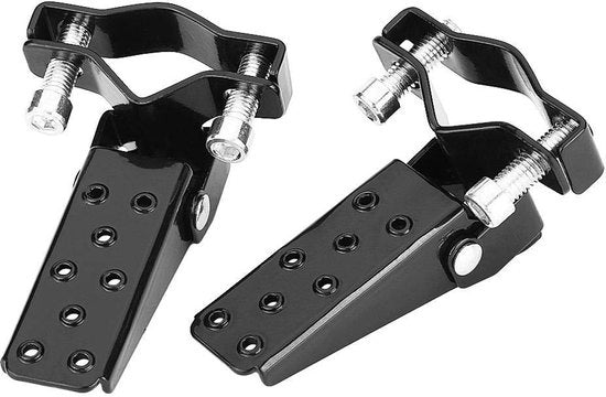 Sostegno Antiscivolo per Bicicletta - Pedali di Sostegno in Metallo - Antiscivolo per Motocicletta - Peso 330 g - Realizzato in Materiale Serrato - Resistente alle Usure