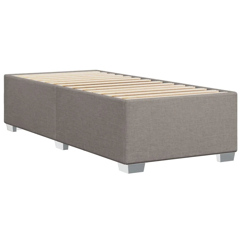 vidaXL Giroletto senza Materasso Tortora 100x200 cm in Tessuto