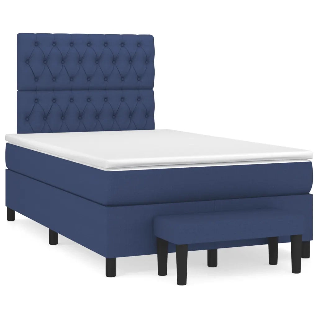 Giroletto a Molle con Materasso Blu 120x190 cm in Tessutocod mxl 115811