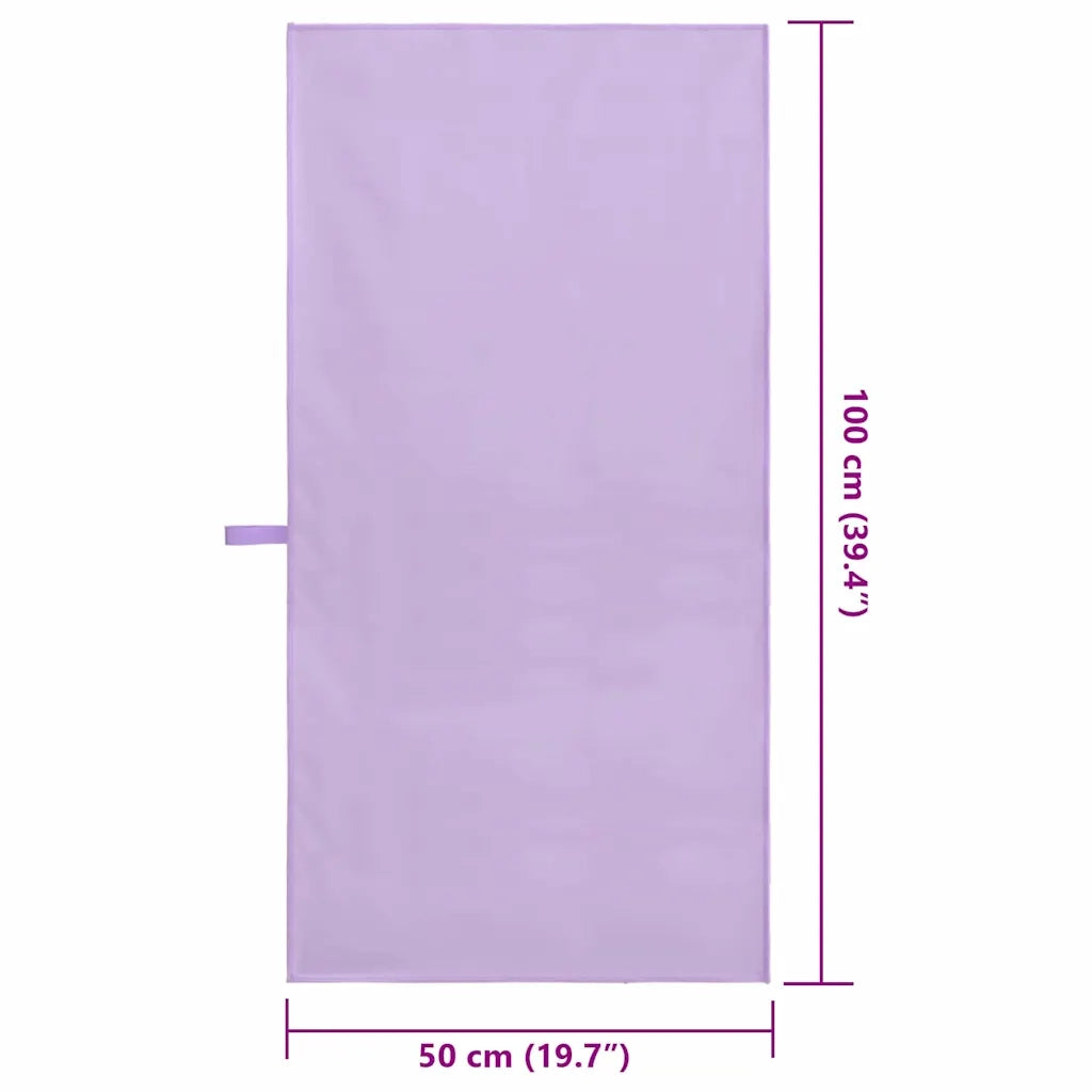 Asciugamani Sportivi 2 pcs Viola 100 x 50 cm 42011483