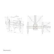 Neomounts wl35s-910bl16 supporto tv per colonna 40-75" - inclinabile - bloccabile - diam. 25-100 cm - verticale