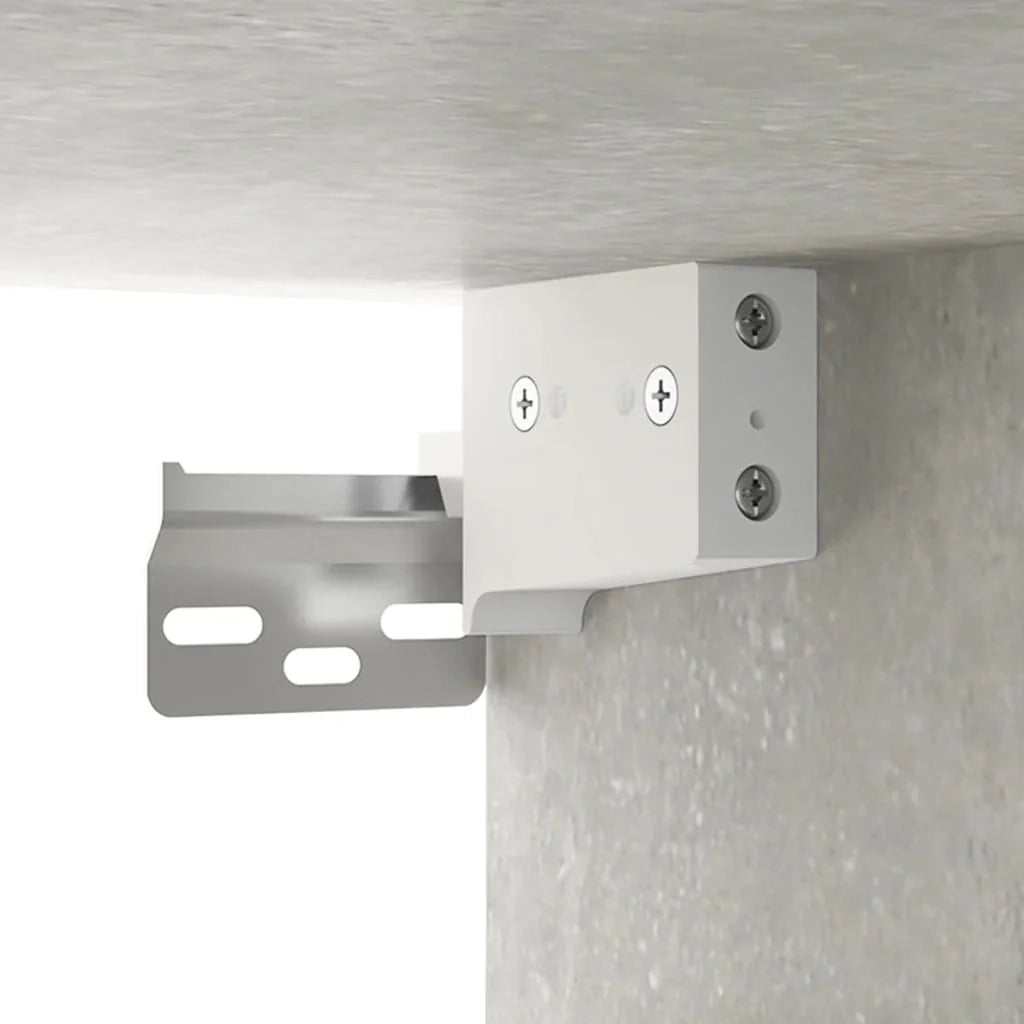 Armadio a specchio con illuminazione a LED 76 x 15 x 55 cm grigio 02_0006675