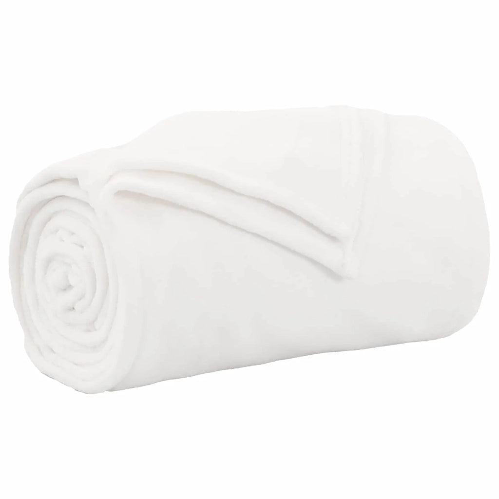 Coperte da Pile 6 pz Bianco 240 x 270 cm Panno