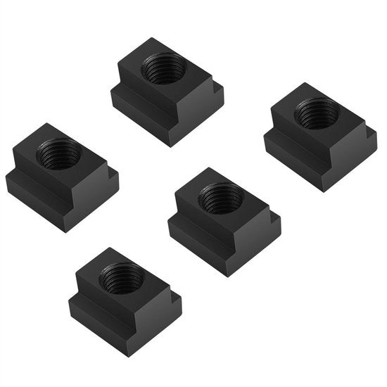 Mortise per T per Vrachtwagenplatformrails M14 - Materiale Ossidato in Acciaio Nero - Alta Durezza - Resistenti al Tempo