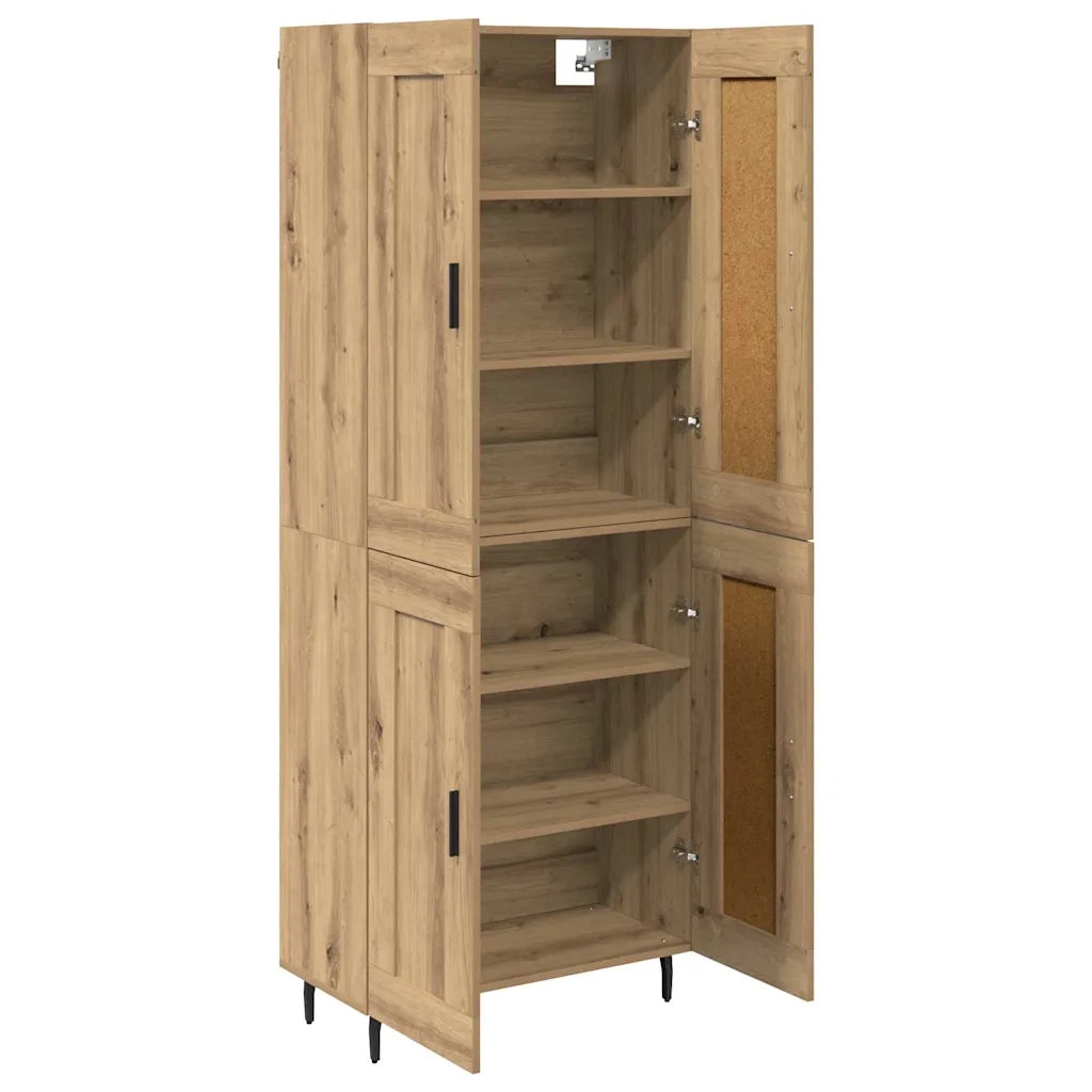 Credenza 2 pcs Rovere artigianale 69,5 x 34 x 180 cm 3415948