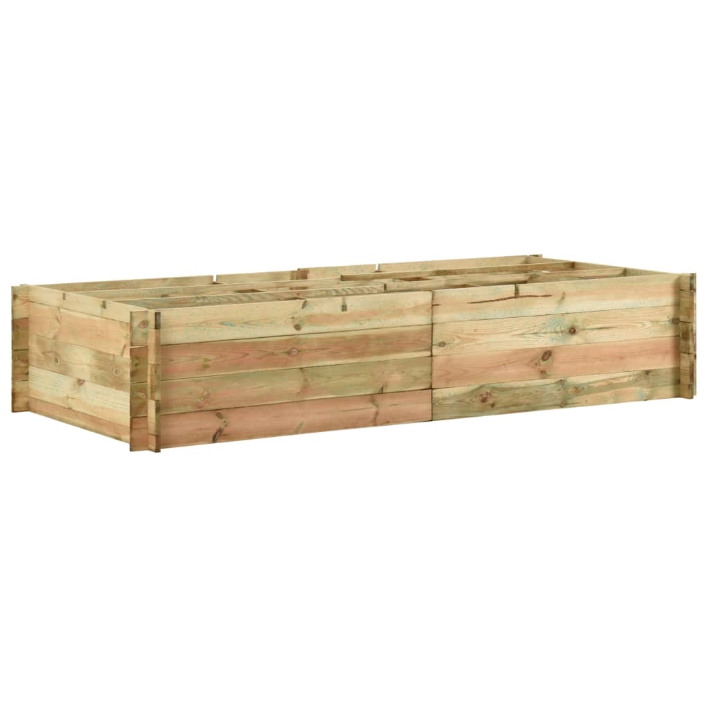 Fioriera per ortaggi in legno di pino impregnato 197 x 100 x 40 cm 02_0000838