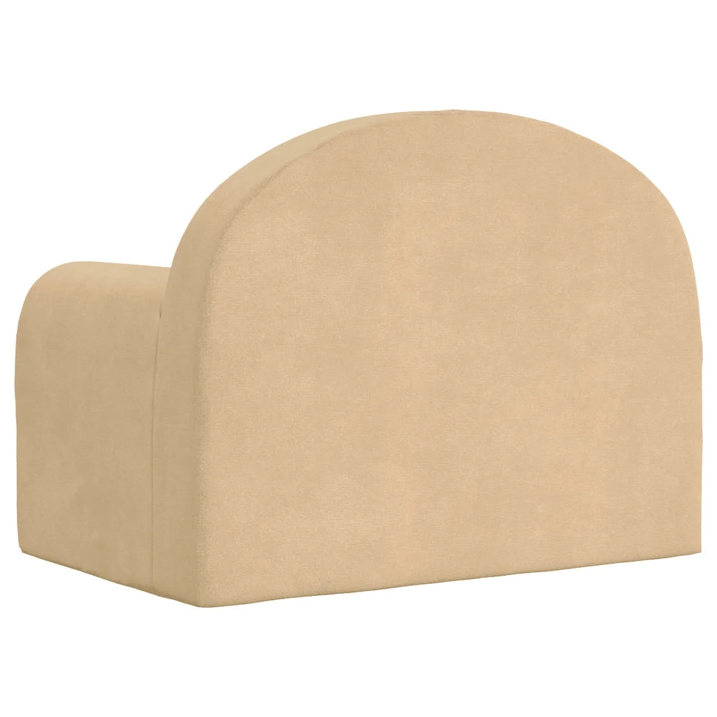 Divano per Bambini-Sofa-Divanetto Crema in Morbido Peluche 608049
