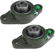 Blocco di sostegno per cuscini UCFL205 25mm - 2-fuoco Flangia - Autoallineante - Metallo - Verde - Materiale duraturo