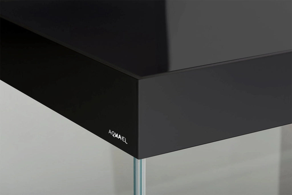 Aquael OptiSet 125 cm81x36x51h senza supporto - acquario in extrachiaro con illuminazione LED Colore: Nero