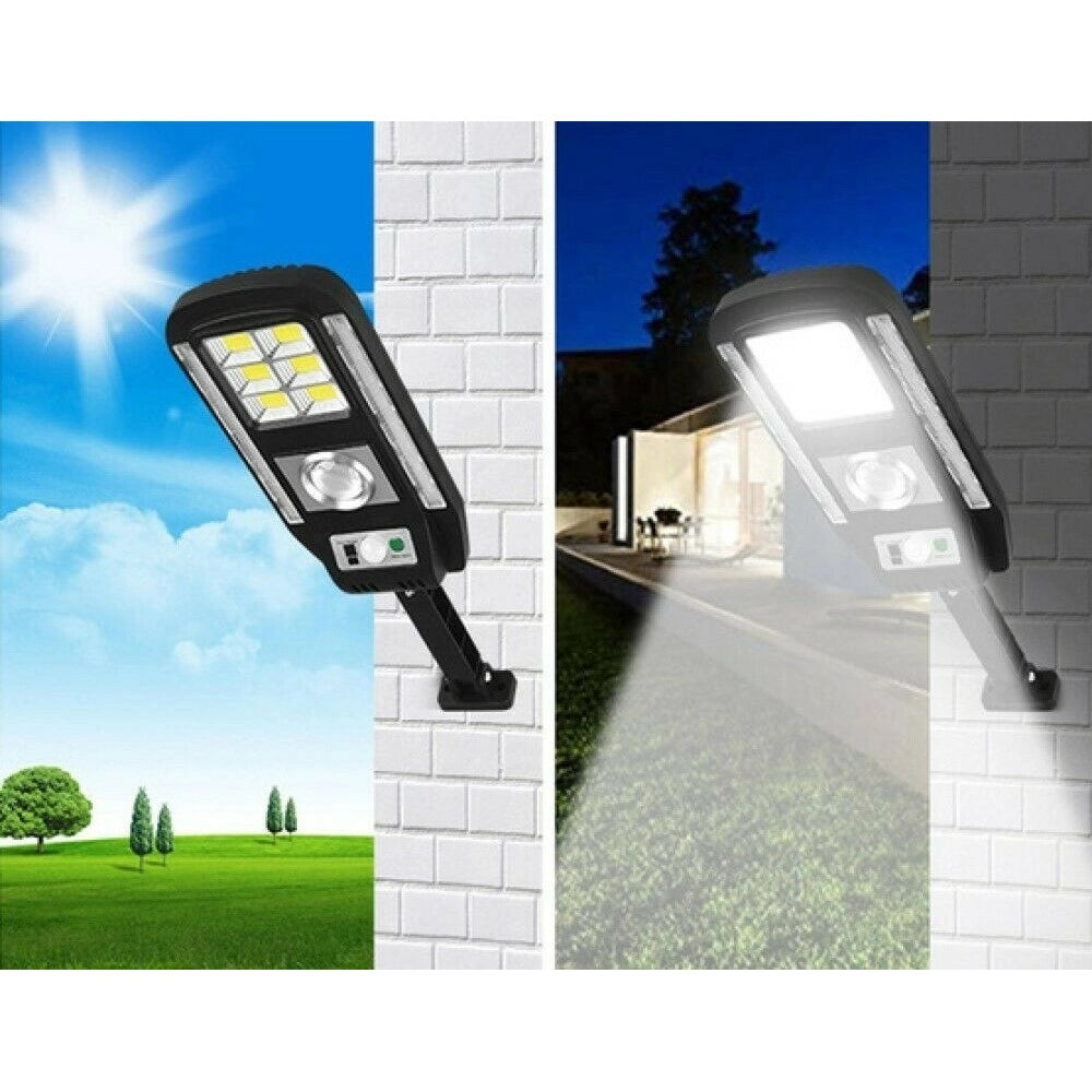 Trade Shop - Faro Lampione Faretto Con Pannello Solare Sensore Di Movimento 89 Led Cl-728 -