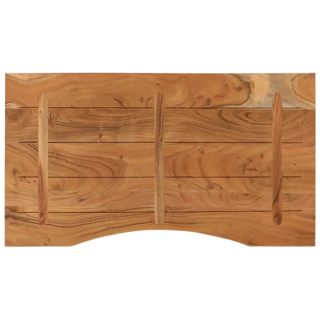 Piano Scrivania 90x50x2,5 cm Rettangolare Legno Massello Acacia