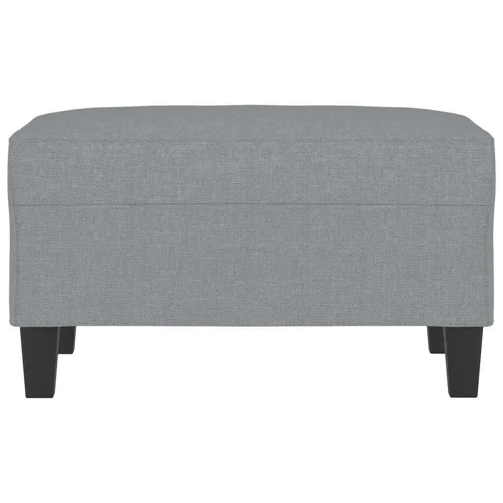 Poggiapiedi Grigio Chiaro 70x55x41 cm in Tessuto 349347