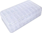 Set di Organizzazione per Filo di Perle - 19 pezzi - Translucido - Plastica - Coperchio a Cardine - Scatola di Organizzazione