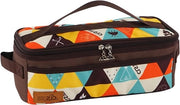 Organizzatore per la cucina Tas da campeggio - Borsa portatile per utensili, accessori digitali e altro (Marrone a forma di triangolo)