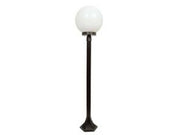 1pz lampioncino su palo modello sfera - 100w ip44 cm.120h. colore nero cod:ferx.fer234481