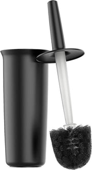 Set di spazzole per il water e supporto - accessorio da bagno necessario - 1 pezzo - nero