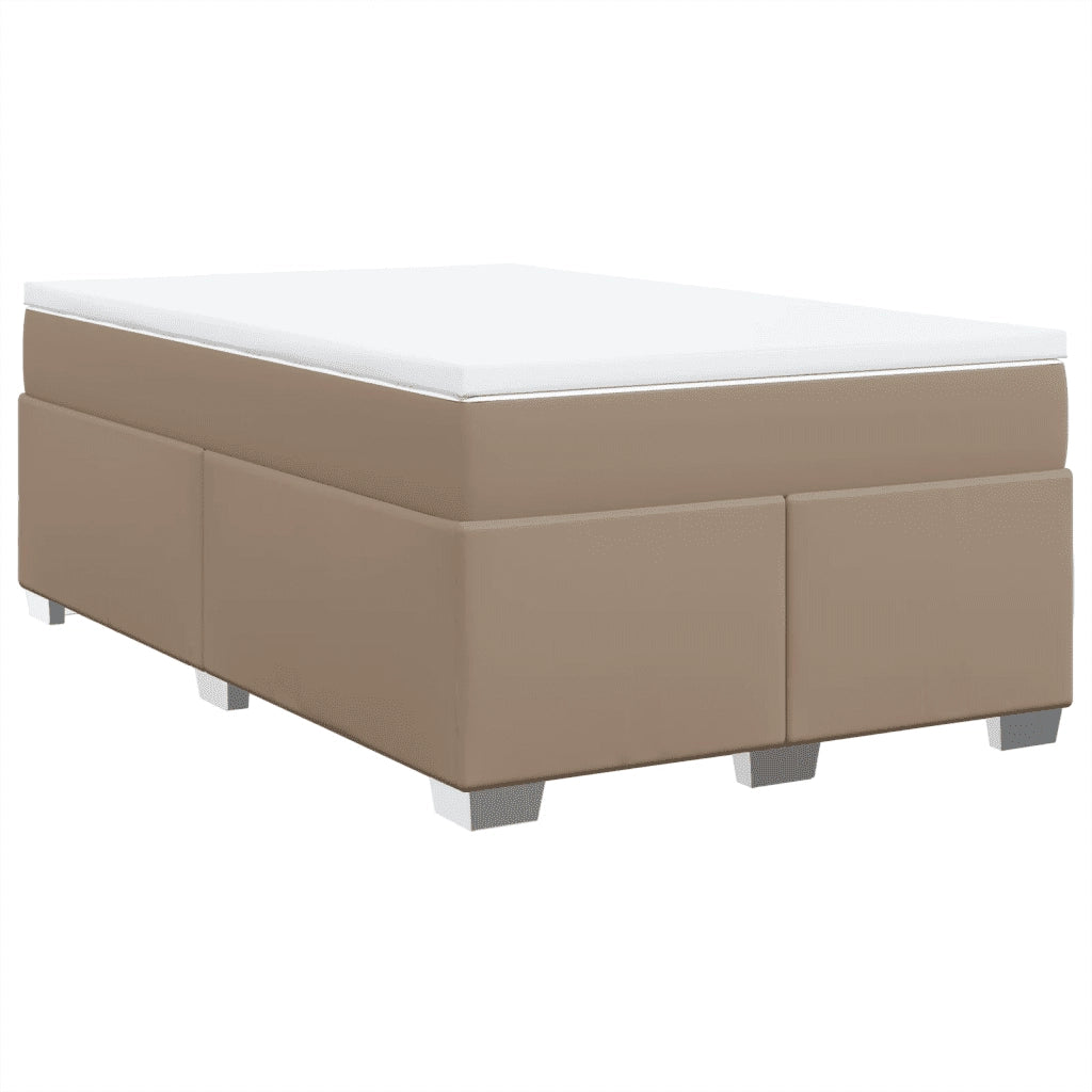 Giroletto a Molle con Materasso Cappuccino 120x200cm Similpelle
