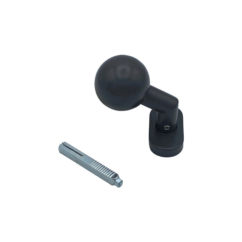 Maniglia su rosetta tonda SAGUATTI  D01/50YA in inox grigio opaco