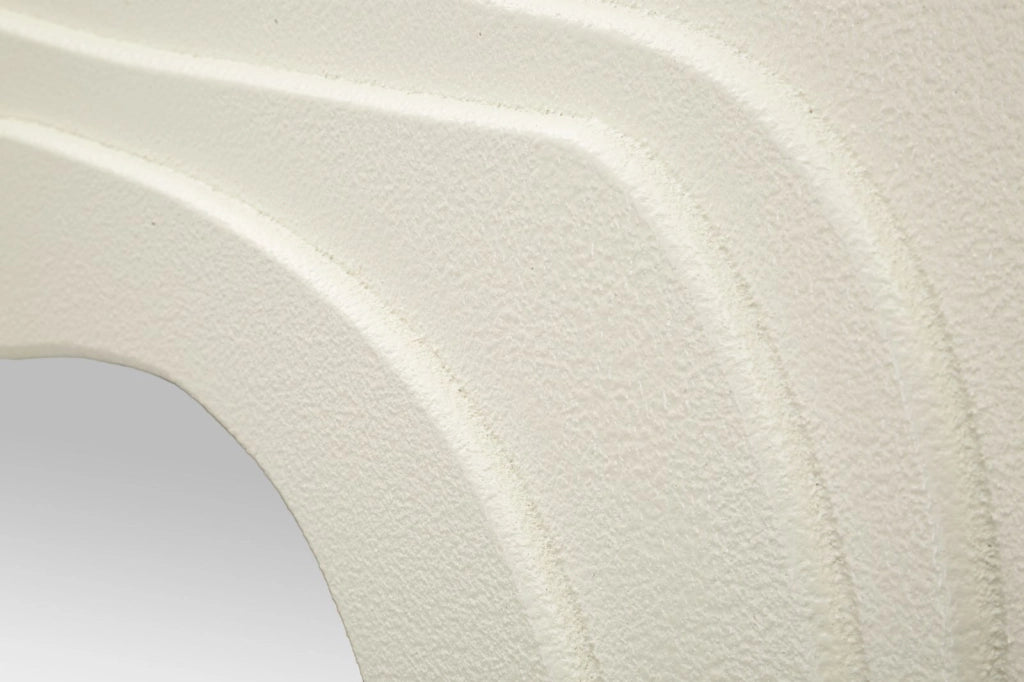 Specchio da Muro Dalia Bianco 90x4x97 cm in MDF e Specchio Bianco