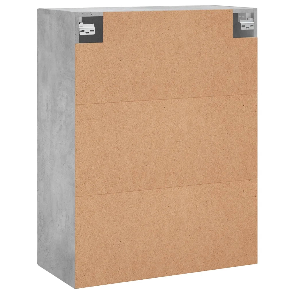 Mobile a Parete Grigio Cemento 69,5x34x90 cm 828424