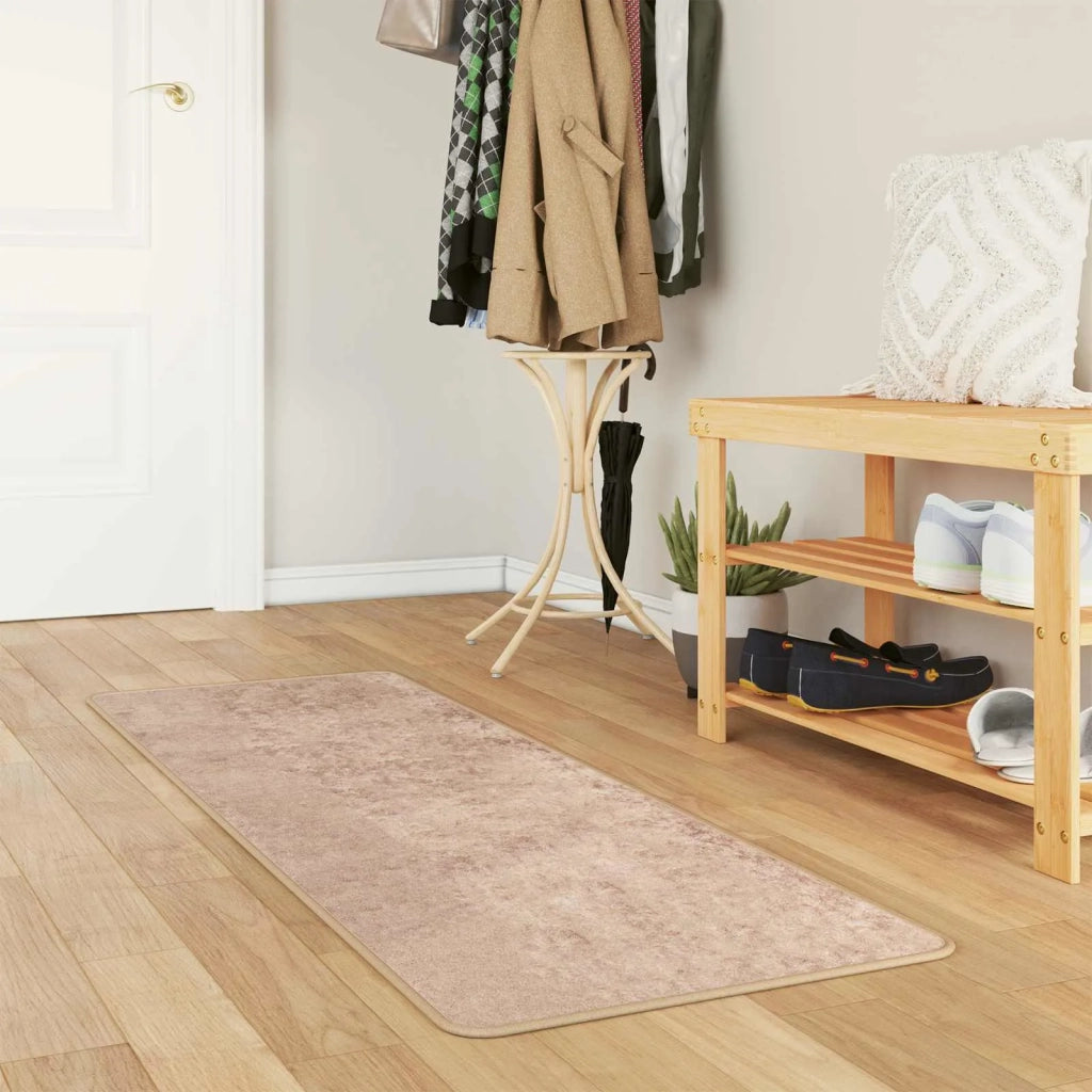 Runner Tappeto MARSA Sabbia 50 x 200 cm Poliestere e PVC